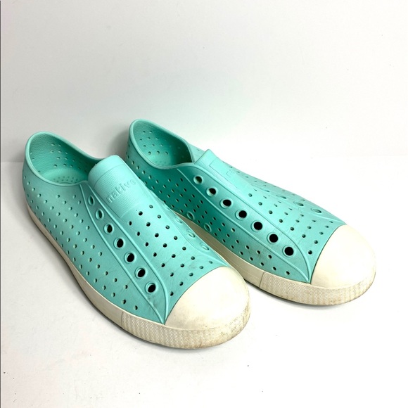 Native Blue White Rubber Shoes Unisex Men’s 7 Women’s 9
